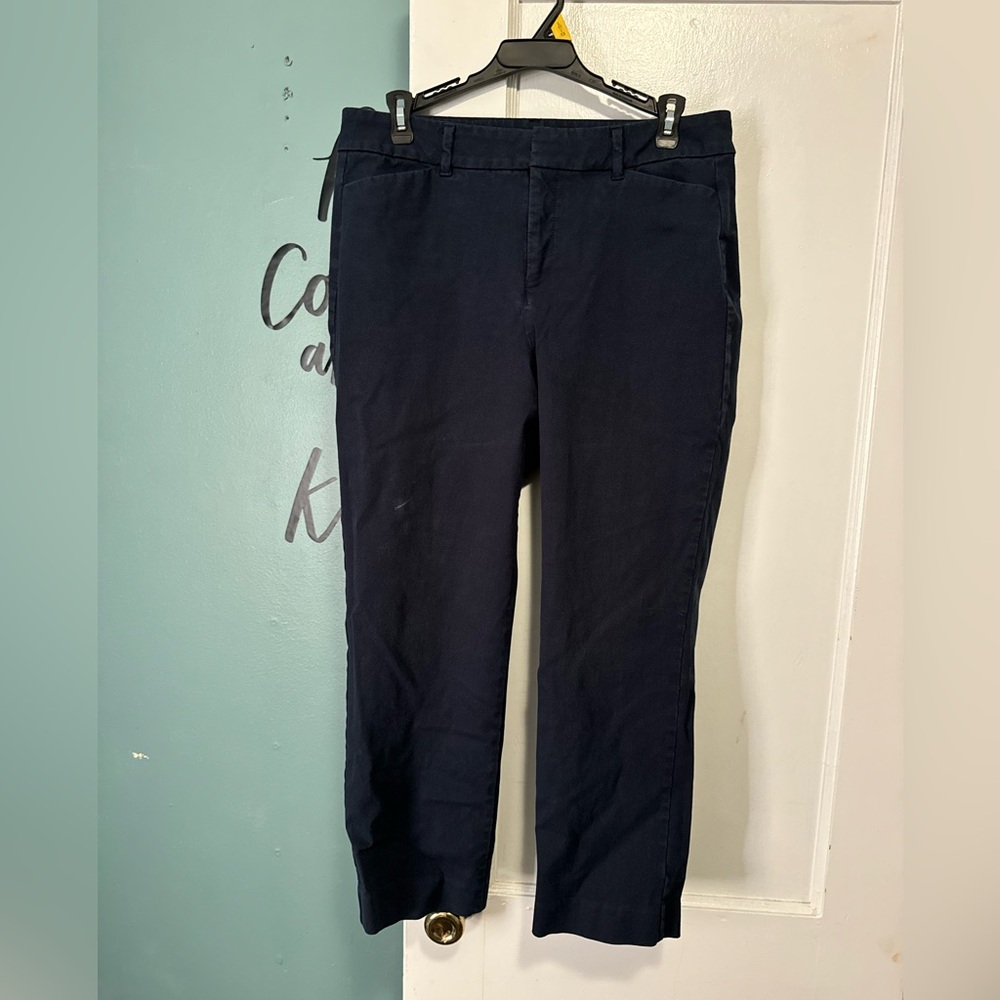 Old Navy Navy Blue Dress Pants Cropped Ankle Size 10
